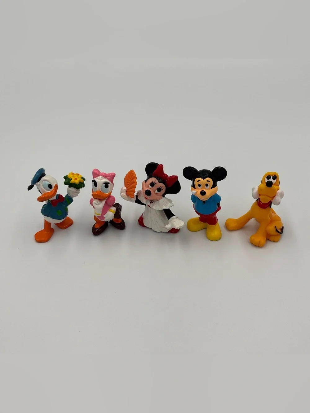 Vintage Disney Applause Toy Lot- Donald Duck Daisy Minnie & Mickey Mouse Pluto